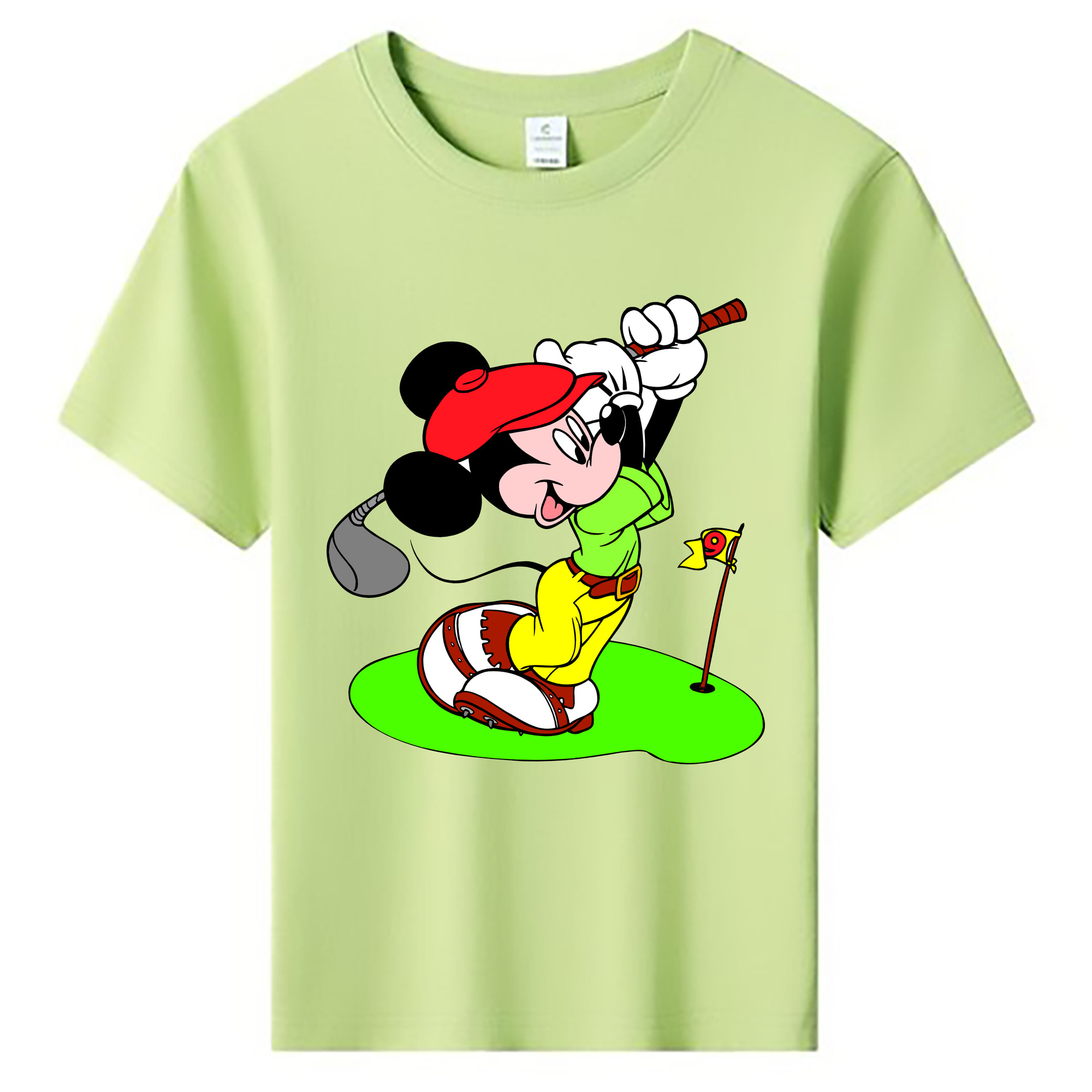 ミッキーマウス Mickey Mouse 綿100％キッズTシャツ（フロントプリント）